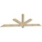 Ekena Millwork Kennewick Rough Sawn Timber Gable Bracket, Douglas Fir, 108"W x 22"H x 2"D x 4"F, 5/12 Pitch GBW108X22X0204KEN00RDF - alternate 5